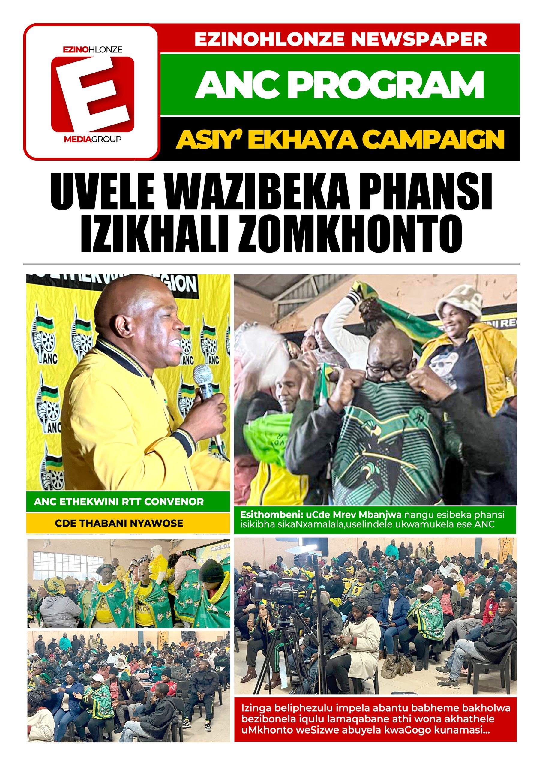 UMBUTHO KA-KHONGOLOSE E-WARD 14 KU-HENRY BONE ZONE, UBUYISA AMAQABANE WAWO AYEKADE EGWINYWE UMKHONTO WESIZWE